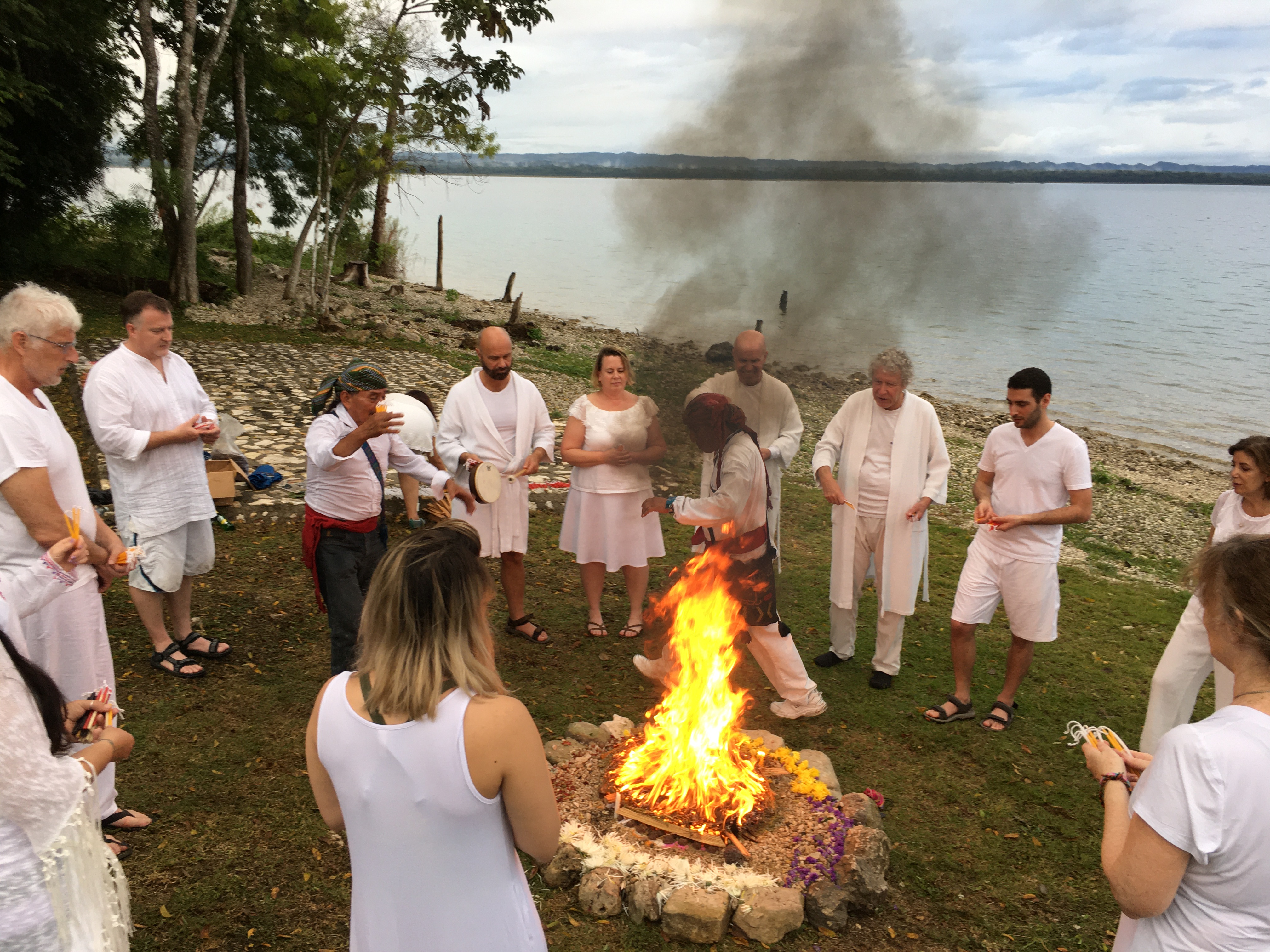 Mayan Fire Ceremony - PetenItza Lake